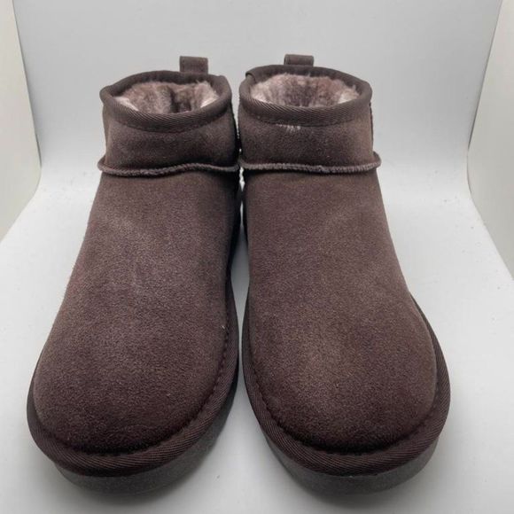 CUSHIONAIRE Women's Cozy pull on boot BROWN 8.5 - Picture 3 of 6